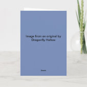 Moongazing Hare Grußkarte Karte (Rückseite)