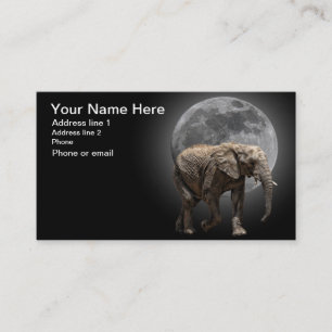 MOONGLOW ELEFANT #1 VISITENKARTE