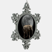 MOONGLOW ELEFANT SCHNEEFLOCKEN Zinn-Ornament (Links)