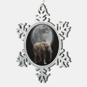 MOONGLOW ELEFANT SCHNEEFLOCKEN Zinn-Ornament (Rechts)