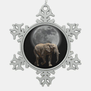 MOONGLOW ELEFANT SCHNEEFLOCKEN Zinn-Ornament