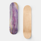 Moonglow Gold Abstrakte Malerei Skateboard (Vorderseite)