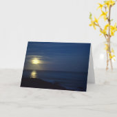 Moonglow - leere Gruß-Karte Karte (Gelbe Blume)