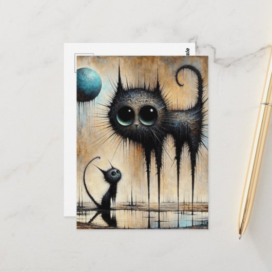 Moonglow Postkarte (Vorderseite/Rückseite Beispiel)