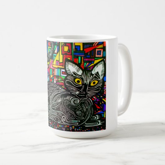 Moonie Cat Kaffeetasse (VorderseiteRechts)