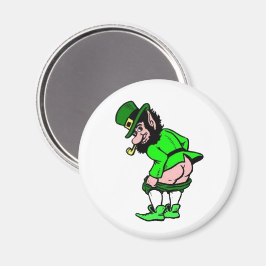 Mooning Leprechaun Magnet (Vorderseite/Rückseite)