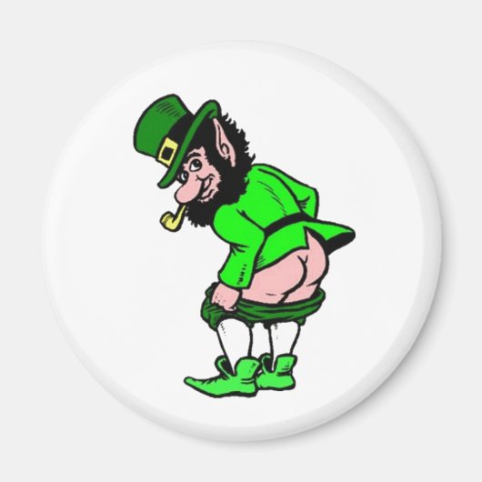 Mooning Leprechaun Magnet (Vorne)