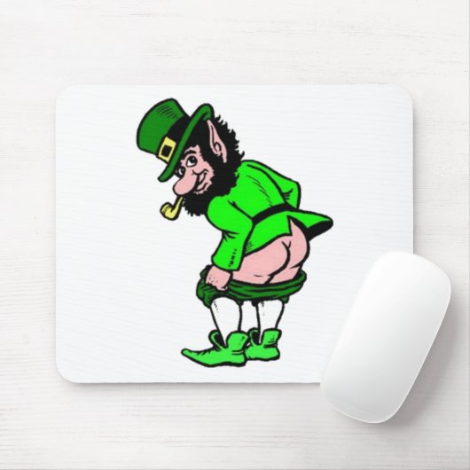 Mooning Leprechaun Mousepad (Mit Mouse)