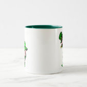 Mooning Leprechaun Zweifarbige Tasse (Mittel)