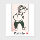 MOONINGBARE HINTERN KUSTOM-STICKER AUFKLEBER (Blatt)