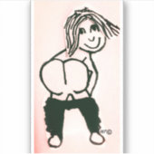 MOONINGBARE HINTERN KUSTOM-STICKER AUFKLEBER (Vorderseite)