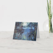 Moonise Over Lake Metzger Note Card (Vorderseite)
