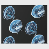 MoonJellyfish Aquarellkunst Geschenkpapier (Flach)