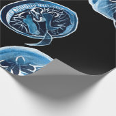 MoonJellyfish Aquarellkunst Geschenkpapier (Ecke)