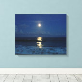 MOONLIGHT am STRAND Leinwanddruck (Insitu (Holzboden))