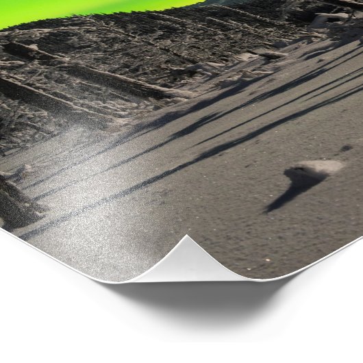 Moonlight Aurora Fotodruck (Ecke)