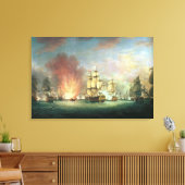 Moonlight Battle: Die Schlacht um Cape St Leinwanddruck (Insitu (Wohnzimmer))