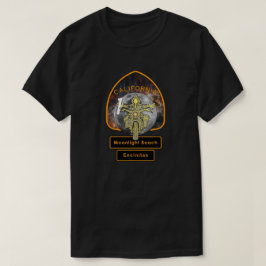Moonlight Beach Pacific Coast Autobahn Motorradfah T-Shirt