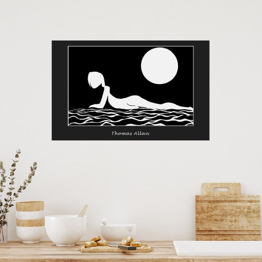 Moonlight Beach Poster (Küche)