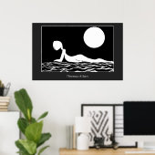 Moonlight Beach Poster (Heimbüro)