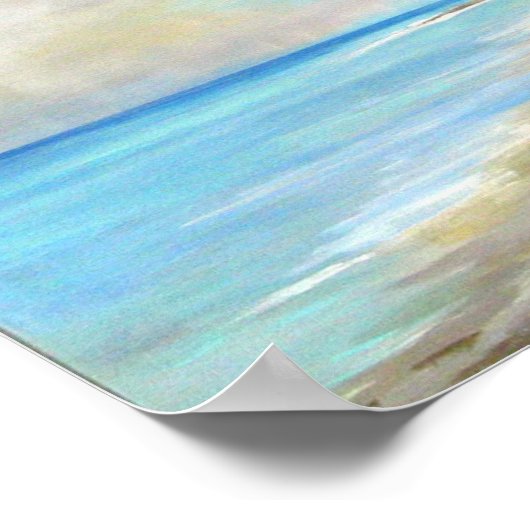 Moonlight Beach Poster (Ecke)