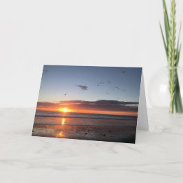 Moonlight Beach Sunset Karte