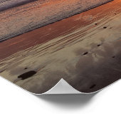Moonlight Beach Sunset Poster (Ecke)