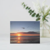 Moonlight Beach Sunset Postkarte (Stehend Vorderseite)