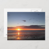 Moonlight Beach Sunset Postkarte (Vorne/Hinten)