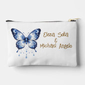 Moonlight Blue Butterfly - custom Zubehörtasche (Rückseite)