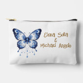 Moonlight Blue Butterfly - custom Zubehörtasche (Vorderseite)
