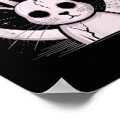 Moonlight Bunny Nge Alt Rabbit Horror Witch Moon C Poster (Ecke)