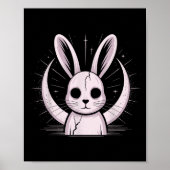 Moonlight Bunny Nge Alt Rabbit Horror Witch Moon C Poster (Vorne)