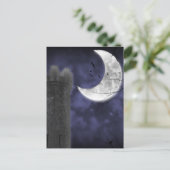 Moonlight Burg Gotische Fantasie Postkarte (Stehend Vorderseite)