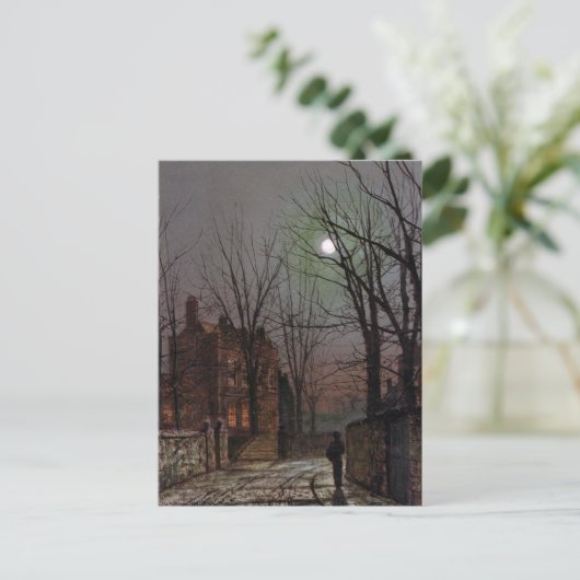 Moonlight by John Atkinson Grimshaw Postkarte (Stehend Vorderseite)