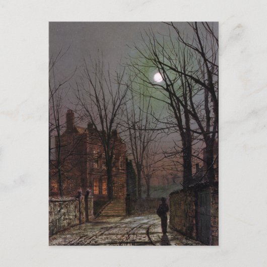 Moonlight by John Atkinson Grimshaw Postkarte (Vorderseite)