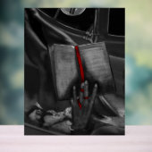 Moonlight Charcoal book Lover Crimson Wall Art Acrylschild (Neutral)