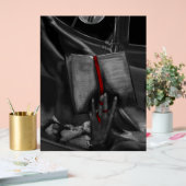 Moonlight Charcoal book Lover Crimson Wall Art Acrylschild (Hochzeit)