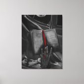 Moonlight Charcoal book Lover Crimson Wall Art Leinwanddruck (Vorderseite)