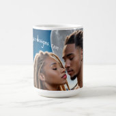 Moonlight Couple Love Mug – Romantic Digital Art  Kaffeetasse (Mittel)