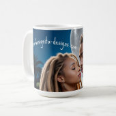 Moonlight Couple Love Mug – Romantic Digital Art  Kaffeetasse (Vorderseite Links)