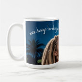 Moonlight Couple Love Mug – Romantic Digital Art Kaffeetasse (Links)