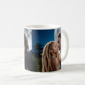 Moonlight Couple Love Mug – Romantic Digital Art Kaffeetasse (VorderseiteRechts)