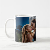 Moonlight Couple Love Mug – Romantic Digital Art Kaffeetasse (Links)