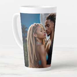 Moonlight Couple Love Mug – Romantic Digital Art  Milchtasse