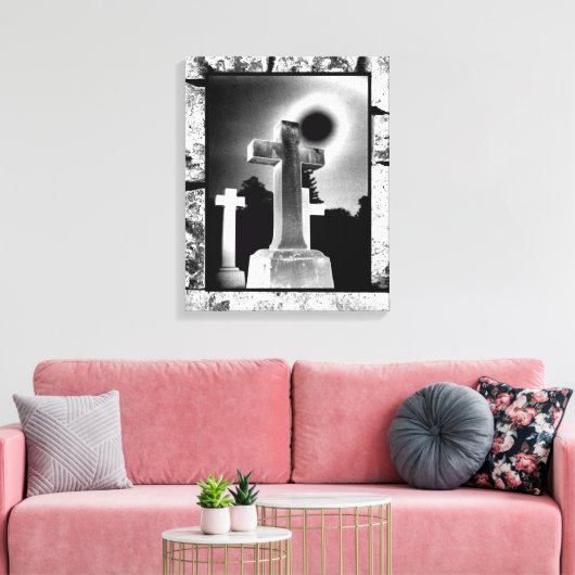 Moonlight Cross Leinwanddruck (Insitu (Wohnzimmer))