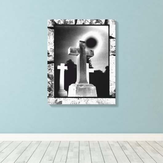 Moonlight Cross Leinwanddruck (Insitu (Holzboden))