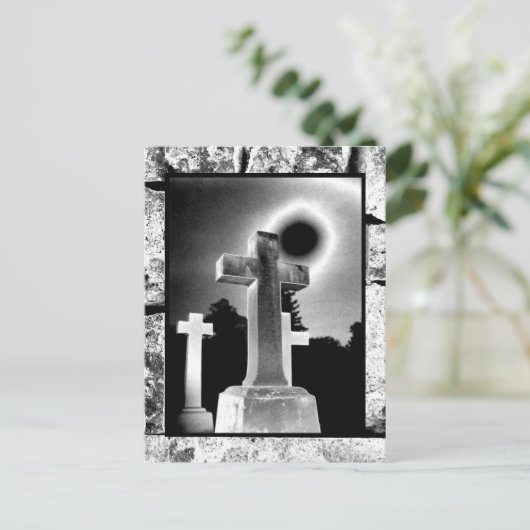 Moonlight Cross Postkarte (Stehend Vorderseite)