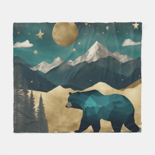 Moonlight-Design Fleecedecke (Vorderseite (Horizontal))