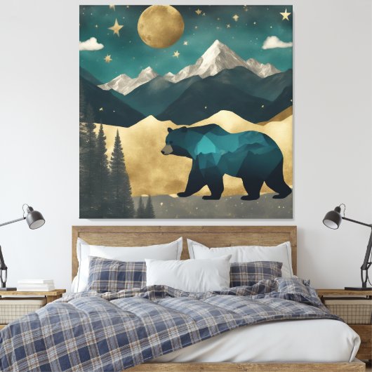 Moonlight-Design Leinwanddruck (Insitu (Schlafzimmer))